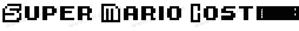 Super Mario Lost字体转换
